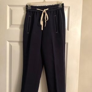 J Crew elastic waist navy pant